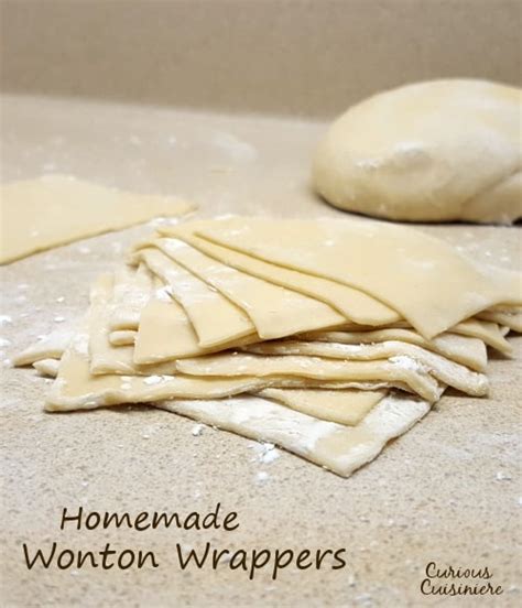 Homemade Wonton Wrappers • Curious Cuisiniere