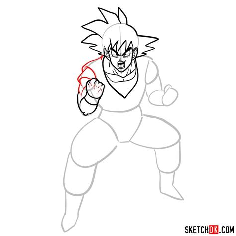 How To Draw Goku Dragon Ball Anime Sketchok Step By Step Drawing