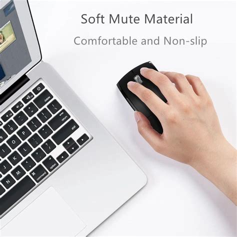 Souris Vaorlo Mini Souris Sans Fil 2 4g Pliable Portable Récepteur Usb Optique Ergonomique