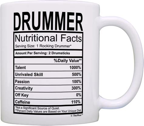 Amazon Funny Mutilcolor Drum Rambler Mug Drum Gift Musician Gift