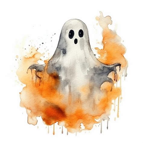 Premium AI Image | a drawing of a ghost with the eyes on it