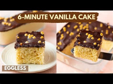 6 Minute Vanilla Cake Eggless No Oven Bake With Shivesh