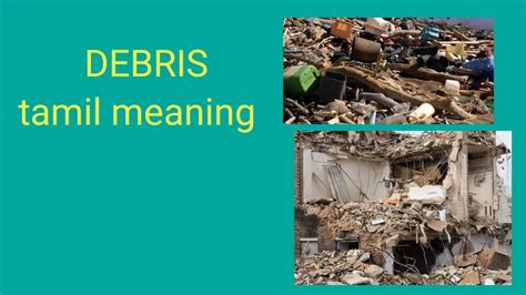 DEBRIS Tamil Meaning Sasikumar YouTube