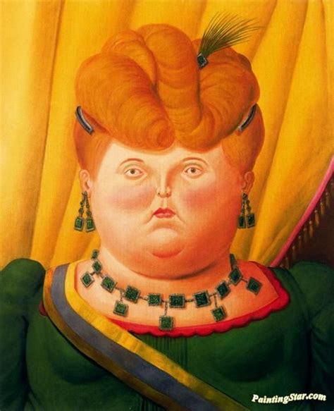 The First Lady Artwork By Fernando Botero Oil Painting Art Prints On