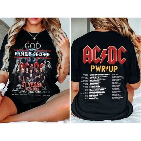 Acdc Band Acdc Rock Music Band Pwr Up Pwr Up Tour 2024 With Pwr Tour