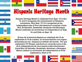 Printable Hispanic Heritage Month Posters