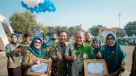 Hadiri Upacara Harganas Bupati Karawang Komitmen Wujudkan Zero