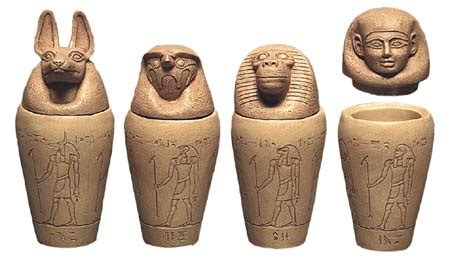 Canopic Jars From Ancient Egypt