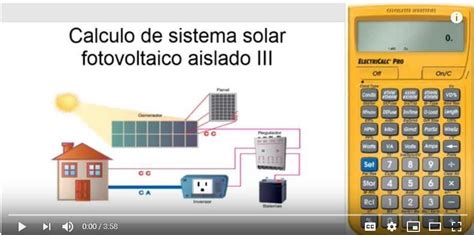 Video Tutoriales De La Calculadora Electric Calc Pro Sistema Solar