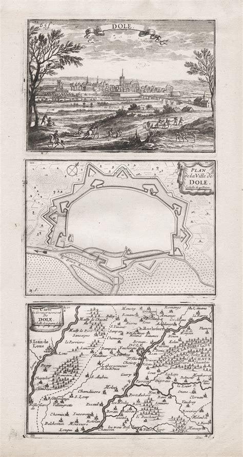 Dole Plan De La Ville De Dole Carte Du Gouvernement Barnebys