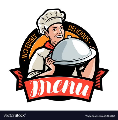 Restaurant Or Cafe Menu Logo Or Label Royalty Free Vector