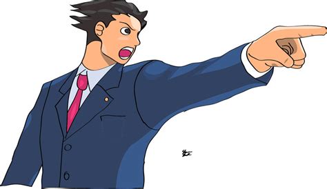 Phoenix Wright Objection Pose by craftsmanbeck on DeviantArt