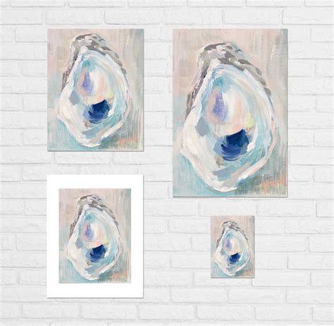 Moonstone Oysters Signed Print Of Original Acrylic Painting Etsy In