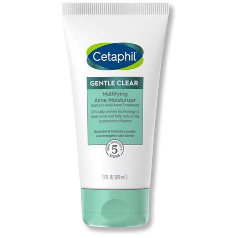 Cetaphil Face Gentle Clear Mattifying Acne Moisturizer 0 5 Salicylic