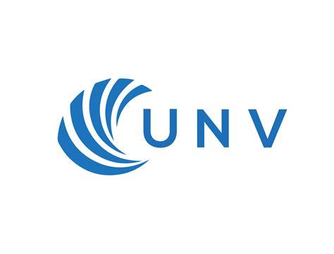 UNv letter logo design on white background. UNv creative circle letter logo concept. UNv letter ...