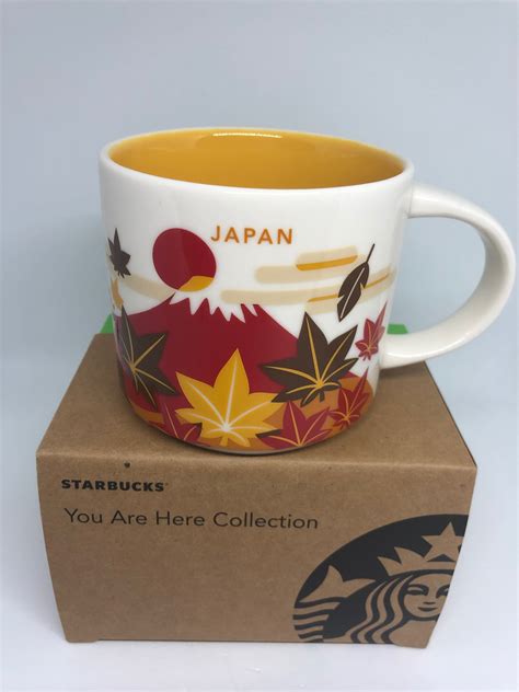 Starbucks You Are Here Collection Japan Fall Ceramic Coffee Mug New