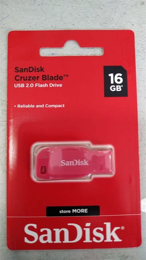 PENDRIVE SANDISK CRUZER BLADE 16GB ROSA OK Accesorios