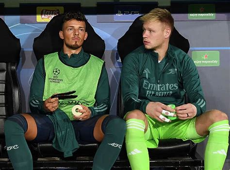 Pillow Of Arsenal Fc Ben White And Aaron Ramsdale Prepare For