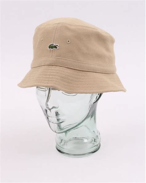 Lacoste Bucket Hat In Beige 80s Casual Classics