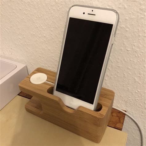 Real Bamboe Hout Desktop Stand Voor Ipad Tablet Be Grandado