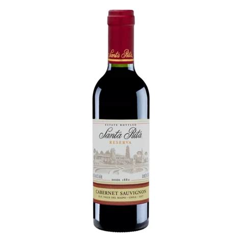 Vinho Tinto Seco Cabernet Sauvignon Santa Rita Reserva 2017 375 Ml