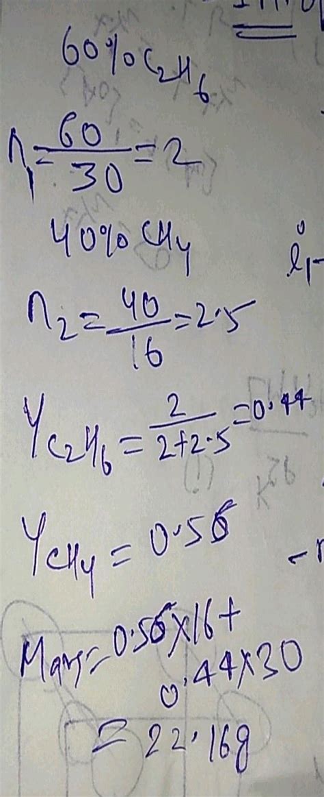 A Gaseous Mixture Contains Mathrm CH 4 And Mathrm C 2 Mathrm H