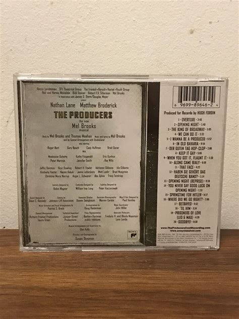 The Producers [original Broadway Cast Recording] Cd Sony Classical 696998964624 Ebay