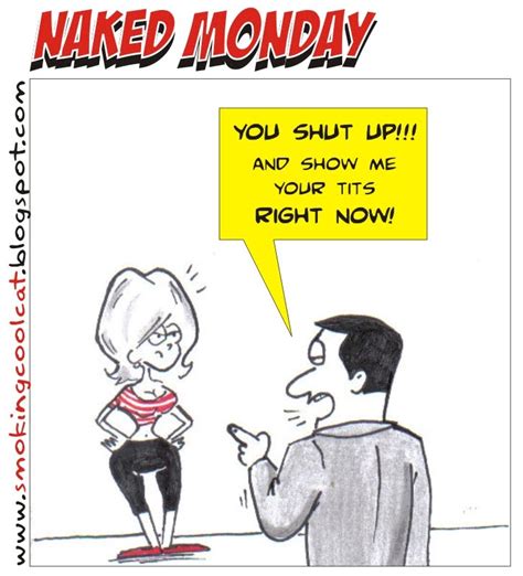 Smoking Cool Cat Naked Monday Tits