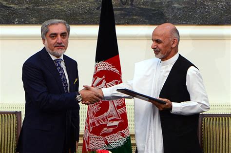 Afghan President Ghani Rival Abdullah Sign Power Sharing Deal Ending