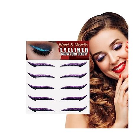 Collez Sur Leye Liner Scintillant Pochoir Eyeliner Auto Adh Sif In