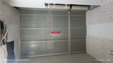 Pemasangan Rolling Door One Sheet Full Perforated Di Tenant Popalisius