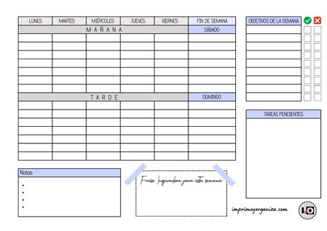 Planificadores De Estudio Imprime Y Organiza