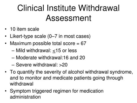 PPT - CIWA Protocol: Fraser Health PowerPoint Presentation, free