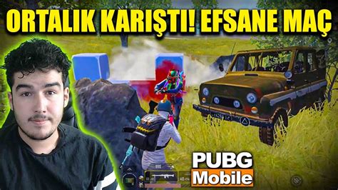 ORTALIK KARIŞTI BU NASIL MAÇ PUBG MOBİLE ONE MAN SQUAD YouTube