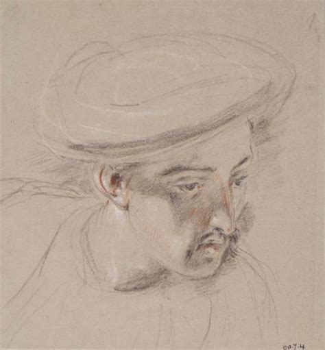 Head Of A Cavass Study For Slave Market Constantinople Sir