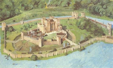 Reconstruction Of Kenilworth Castle Later Middle Ages Castle Layout