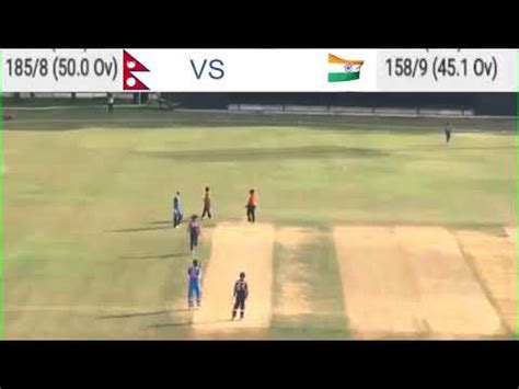 Nepal U19 vs India U19 Cricket Highlights Historical win by Nepal HD ...