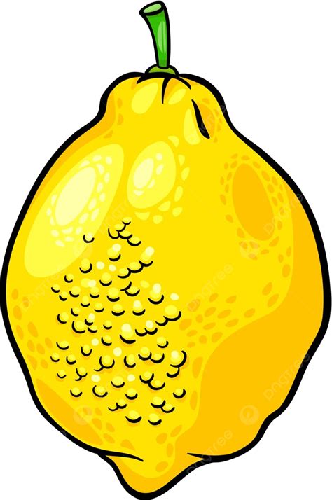 Ilustrasi Kartun Buah Jeruk Lemon Kesegaran Vektor Matang Vektor