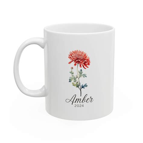 Birth Flower Mug Personalized Mug Birth Month Flower Birthday T