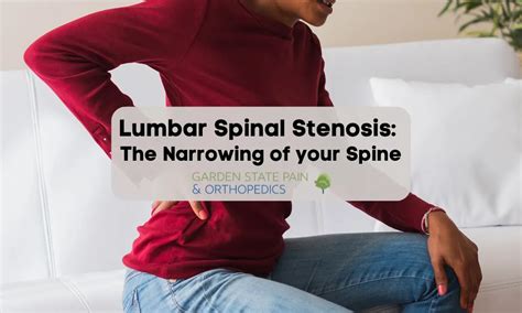 Treatments For Your Lower Back Pain Lumbar Spinal Stenosis