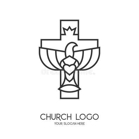 Logotipo De La Iglesia Los Símbolos Cristianos La Cruz De Jesucristo