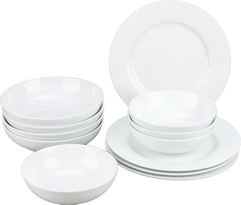 Amazon BIA Cordon Bleu 12 Piece Rimmed Dinnerware Set Dinnerware