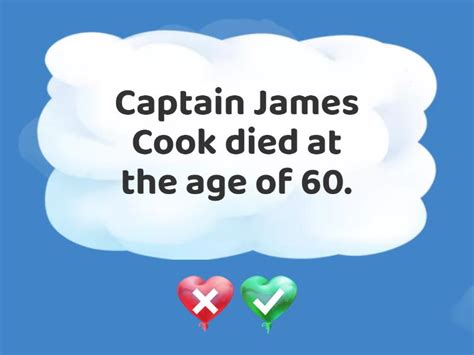 Captain James Cook Flash Cards