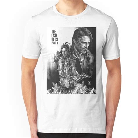 The Last Of Us Part Ii Ellie And Joel Slim Fit T Shirt T Shirt Mens Tops Mens Tshirts