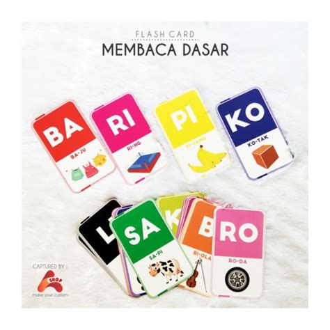 Jual Flash Card Membaca Dasar Shopee Indonesia