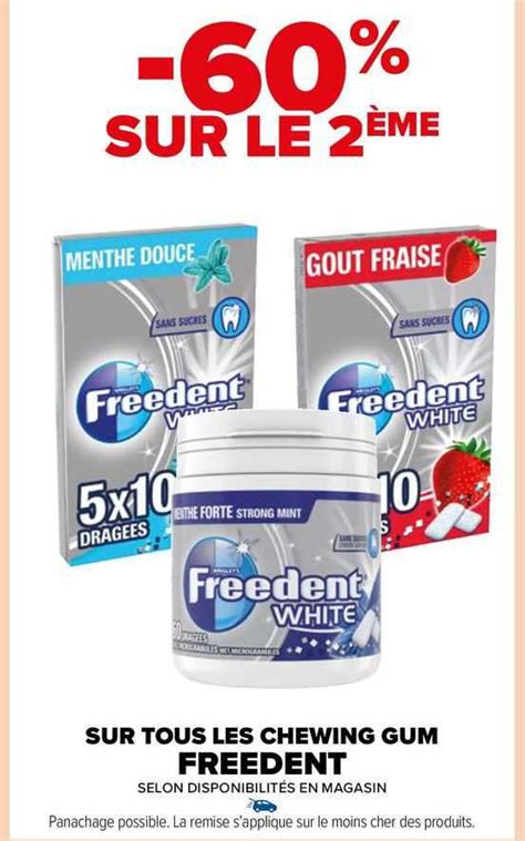 Promo Les Chewing Gum Freedent Chez Carrefour Market Icatalogue Fr