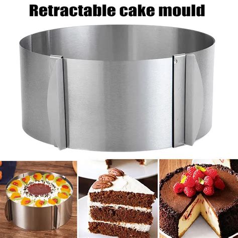 Retractable Stainless Steel Circle Mousse Ring Cake Mould Mold Size