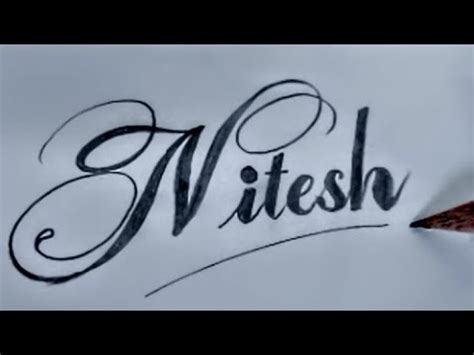 How To Write In Nitesh Name Design Shivamwriter1m YouTube