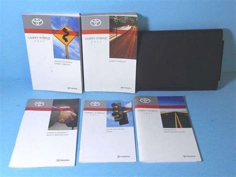 Toyota Camry Hybrid Owners Manual Set Diy Repair Manuals