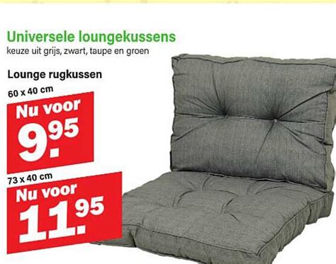 Universele Loungekussens Aanbieding Bij Van Cranenbroek Folders Nl